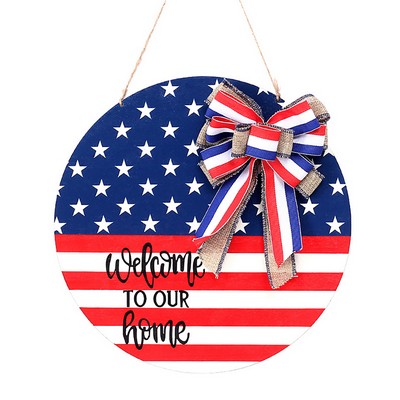 Independence Day Welcome Door Sign