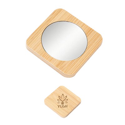 Square Bamboo Mirror