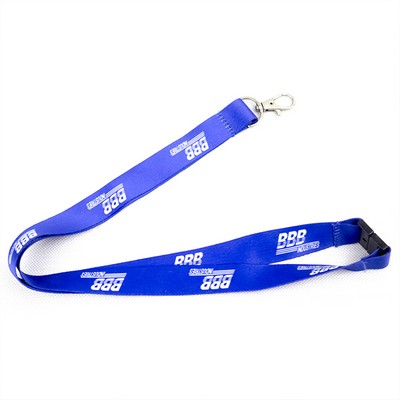 Lanyard with safety breakaway