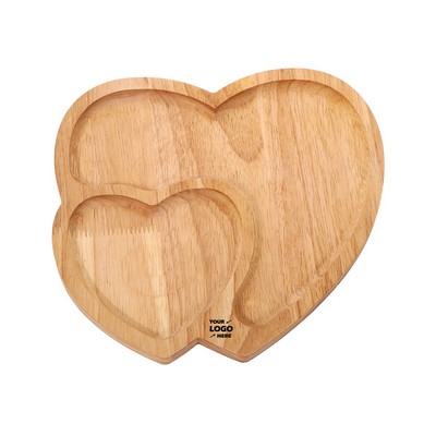 Heart Shaped Wood Tray