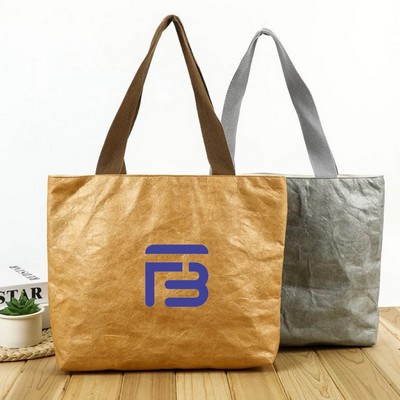 Reusable Kraft Paper Tote Bag