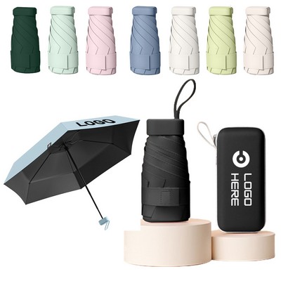 Mini Pocket Umbrella With Capsule Case