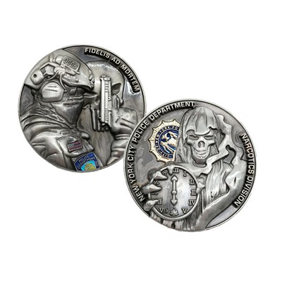 2.16-inch Zinc Alloy Commemorative Coin Badge