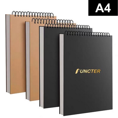 A4 Sketch Book 50 Sheets Sketch Pad Top Spiral Bound Drawing Book For Kids And Adults