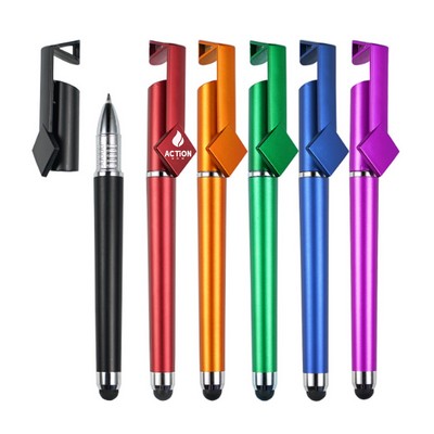 Mobile Phone Stand Touch Screen Multi-Function Pen