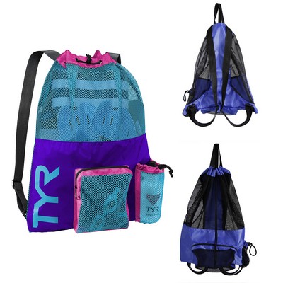 Big Mesh Mummy Backpack for Swim Gym Workout Gear