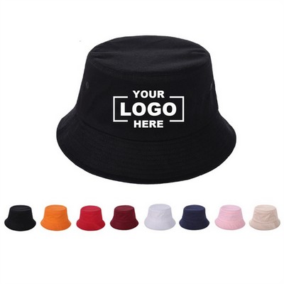 Cotton Twill Bucket Hat for Men and Women