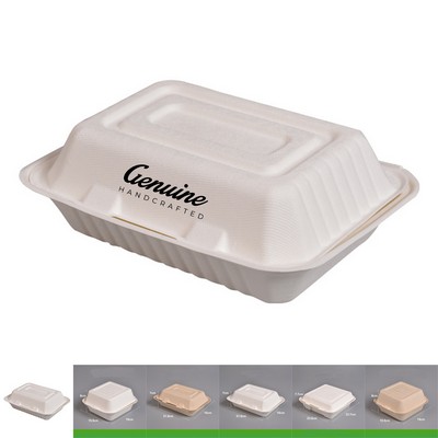 Eco-Friendly Bagasse Clamshell Food Containers