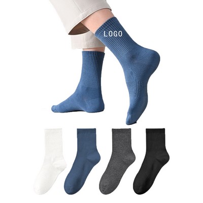 Pure Cotton Solid Color Socks