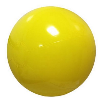 20" Inflatable Solid Yellow Beach Ball