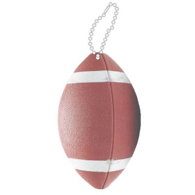 Football Promotional Key Chain w/ Black Back (12 Square Inch)