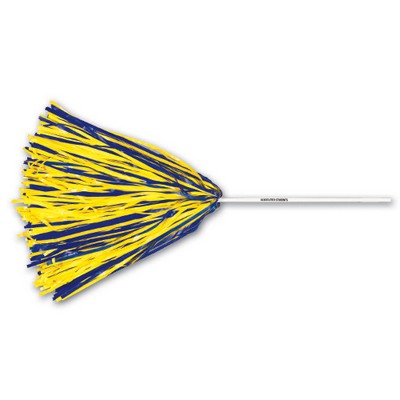 Vinyl 500 Streamer Pom Poms w/ 10" Straw Handle (Unimprinted)