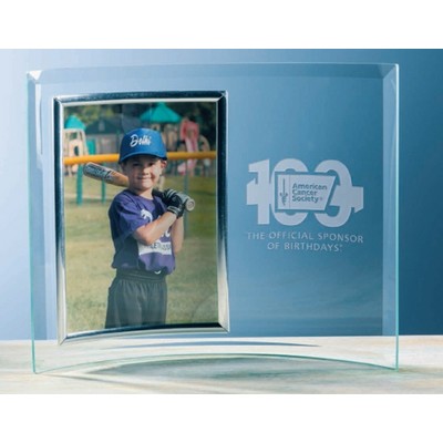 Broadway Vertical Picture Frame w/Silver Trim (5"x7" Photo)