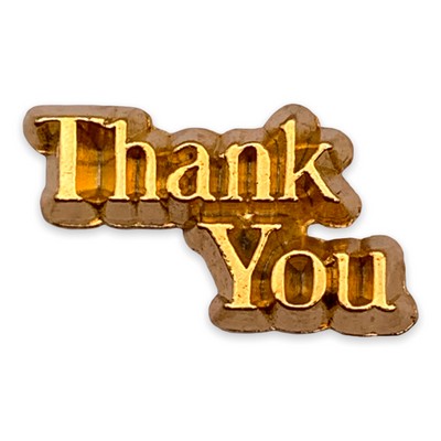 Stock Thank You Lapel Pin