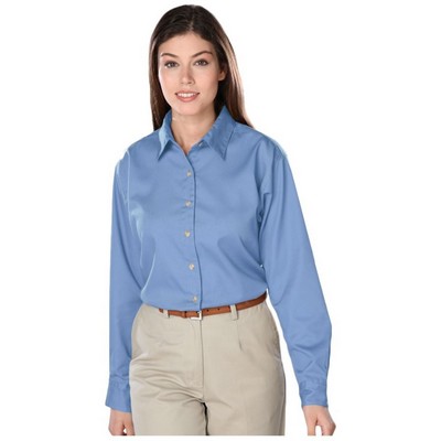 Ladies Long Sleeve Scotchgard™ Treated Twill Shirt