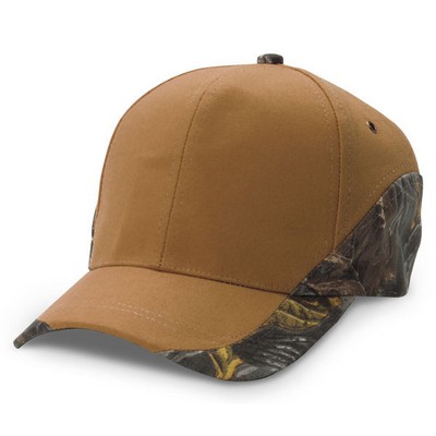 6 Panel Heavy Canvas Middle Panels Camo Edges Cap