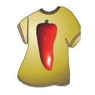 Red Chili Pepper T-Shirt Lapel Pin