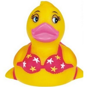 Rubber Itsy Bitsy Bikini Duck© (Flowers)