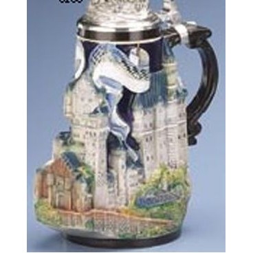 10-1/2" Neuschwanstein Castle Stein Mug