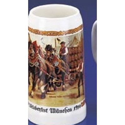 Oktoberfest Bierwagon Stein Mug Without Lid