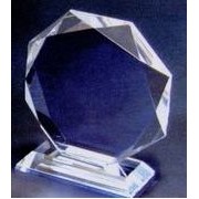 Optic Crystal Octagonal Award (5"x5")