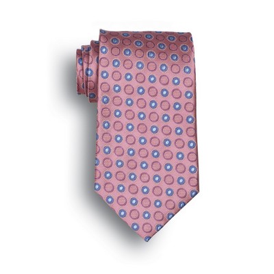 Pink Ellison Bay Woven Polyester Tie