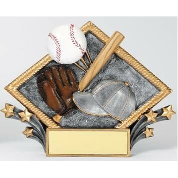 Baseball Diamond Plate Award - 6"