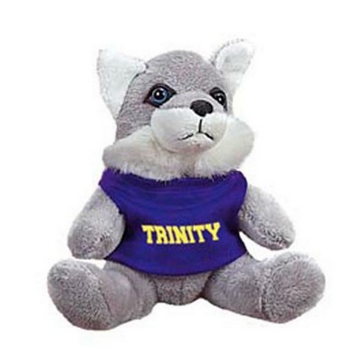 Quincy Wolf Stuffed Animal w/Shirt (5")