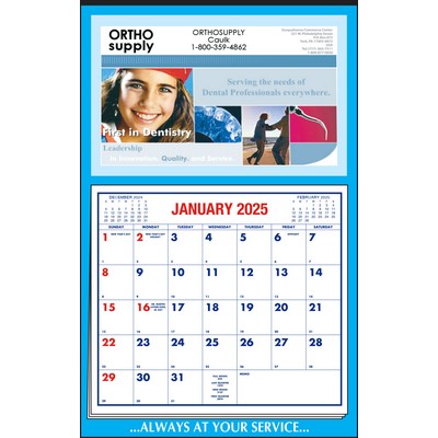 Full Color Imprint Border Apron Calendar