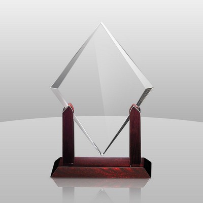 Clear Elegant Diamond Award (11"x9"x3")