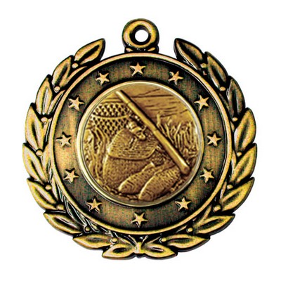 Stock Star Wreath 2" Medal -Fishing