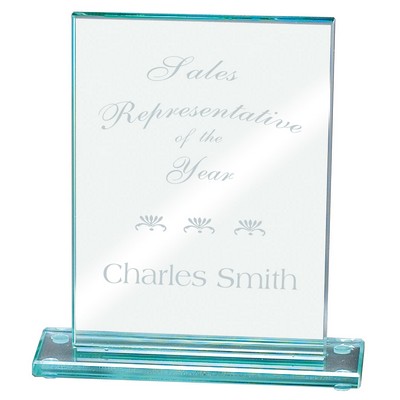 Jade Glass Rectangle Award