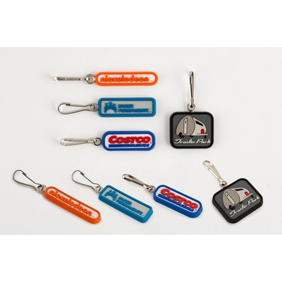 Custom Design Soft PVC Standard Zipper Pull