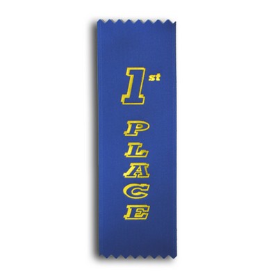 1st Place Standard Stock Ribbon w/ Pinked Ends (2"x6")