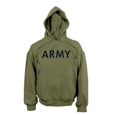 GI Type Army Olive Drab Hooded Pullover Sweatshirt (S to XL)