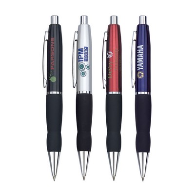 Metal Pen, Ballpoint pen, Click action, Blue ink refill optional