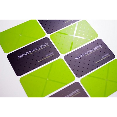 16 Point Business Card w/ Spot UV Back & Full UV Front