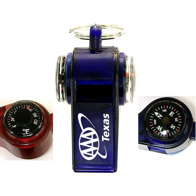 Whistle with Compass / Thermometer and Keychain