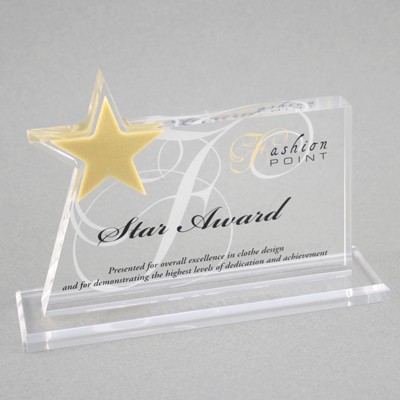 Acrylic Star 6 Award (7"x 4-7/8"x 2")