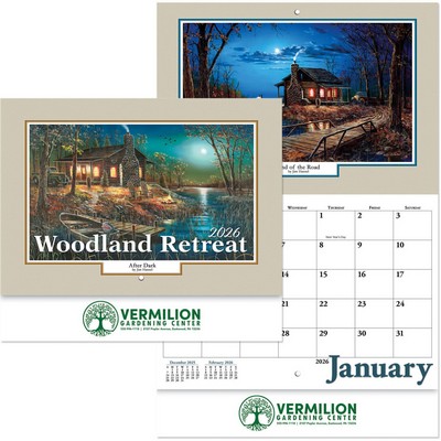 Woodland Stapled Wall Calendar