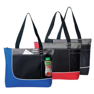 Poly Zippered Tote Bag (17"x14"x3½")