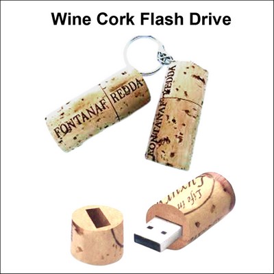 Wine Cork Flash Drive- 64 GB Memory