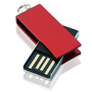 512 MB Swivel USB Flash Drive W/ Keyring