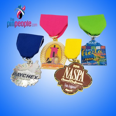 2 1/4" Die Struck Fiesta Medal/Pin