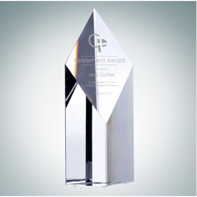 Super Diamond Optical Crystal Tower Award (Large)