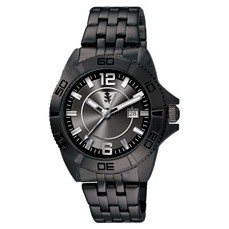 Remington Men's Watch w/ Black Stainless Steel Case & Bracelet