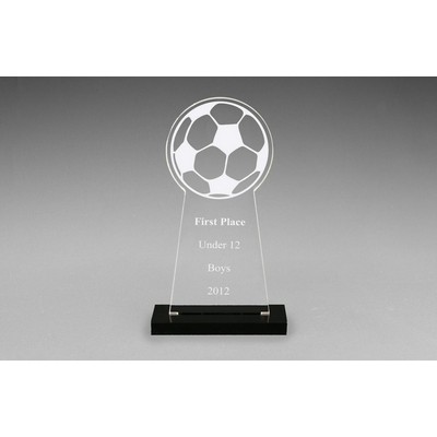 Snap-In Acrylic Soccer Award (7")