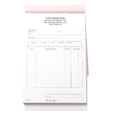 3 Part Multi-Purpose Sales Order Form Books - 5½"x 8½"