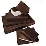 General Purpose Rigid 2 Piece Chocolate Brown Box (12 1/8"x9 1/8"x7/8")