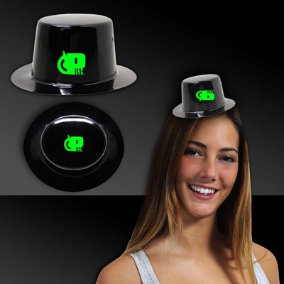 Mini Black Plastic Top Hat